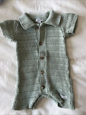 Tahari Sage Knit Short-Sleeve One-Piece